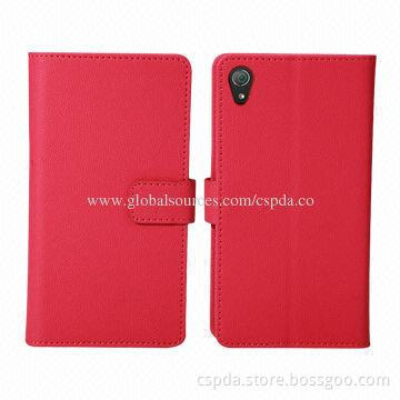PU case for Sony Xperia Z2, wallet design and nice clasp,OEM and ODM order acceptable